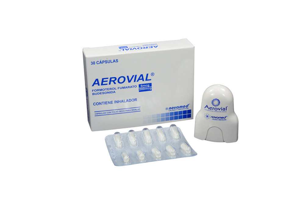 AEROVIAL  Polvo 6 / 200 mcg Caja Con 30 Cápsulas y 1 Inhalador