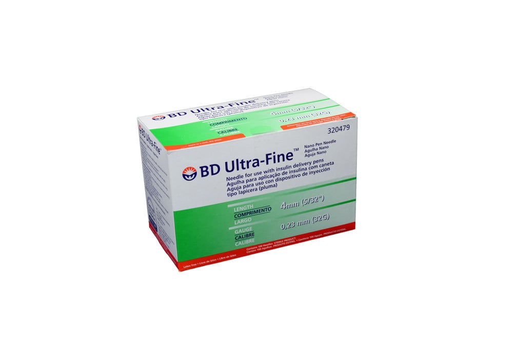 BD Ultra Fine Caja Con 100 Agujas - Aplicación De Insulina