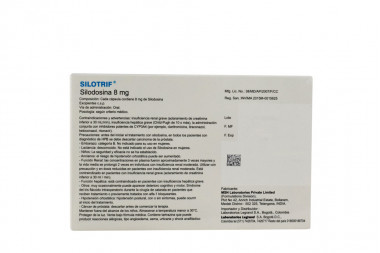 Silotrif Solodosina 8 Mg Caja Con 30 Cápsulas