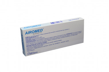 Airomed 4 mg Caja x 30 Tabletas Masticables Sabor A Fresa - Novamed