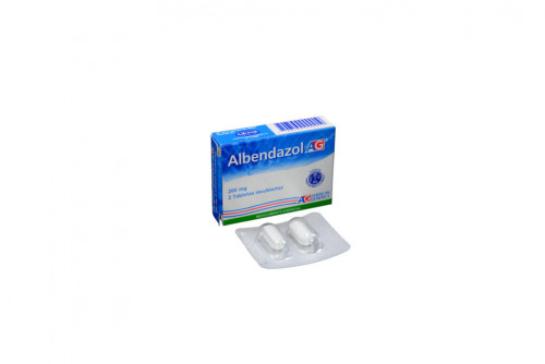 Albendazol 200 mg Caja x 2 Tabletas - Antiparásitos