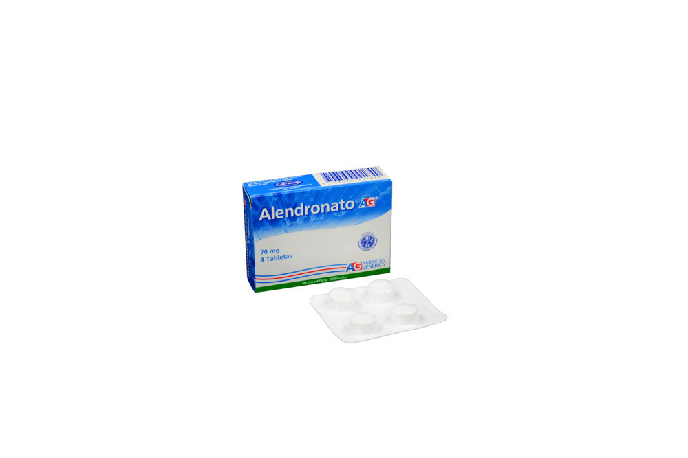 Alendronato 70 mg Caja Con 4 Tabletas 