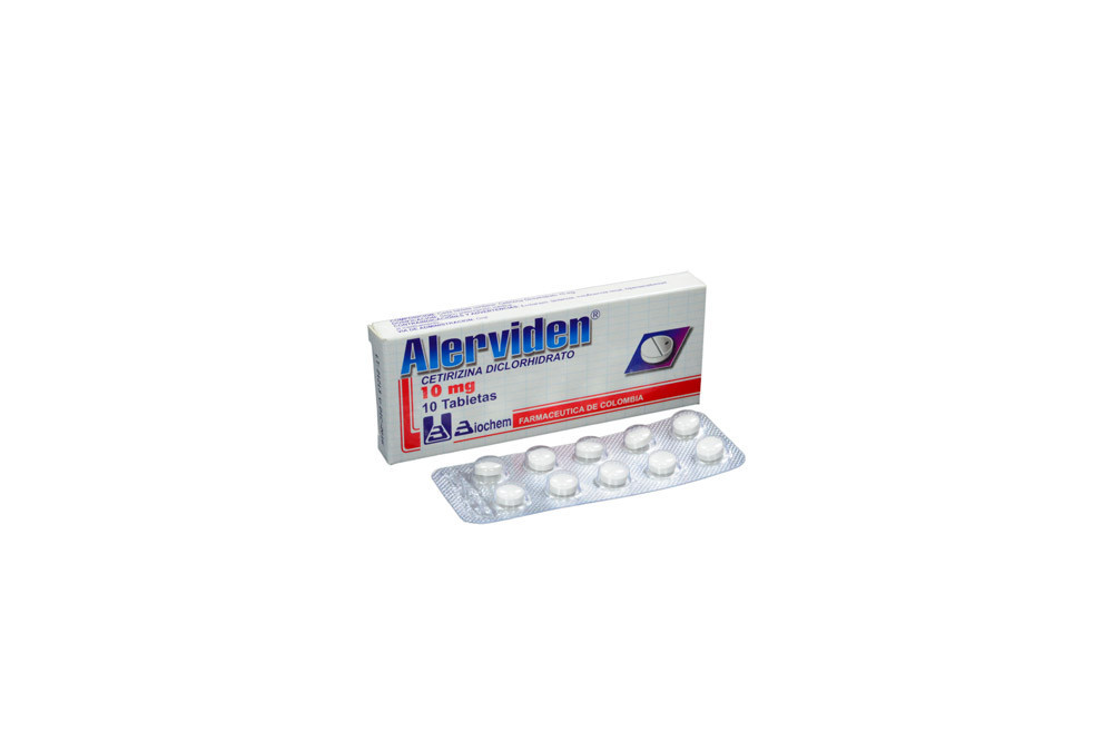 Alerviden 10 mg Caja Con 10 Tabletas