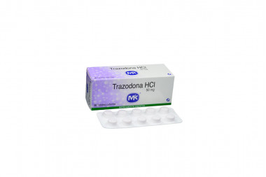 Trazodona HCI 50 mg Caja Con 50 Tabletas Cubiertas