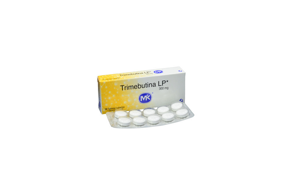 Trimebutina LP 300 mg Caja Con 10 Tabletas Cubiertas