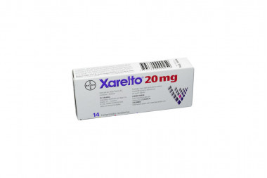 Xarelto 20 mg Caja Con 14 Comprimidos Recubiertos