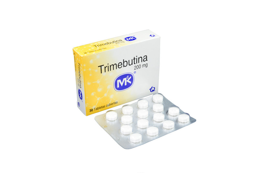 Trimebutina 200 mg Caja Con 30 Tabletas Cubiertas