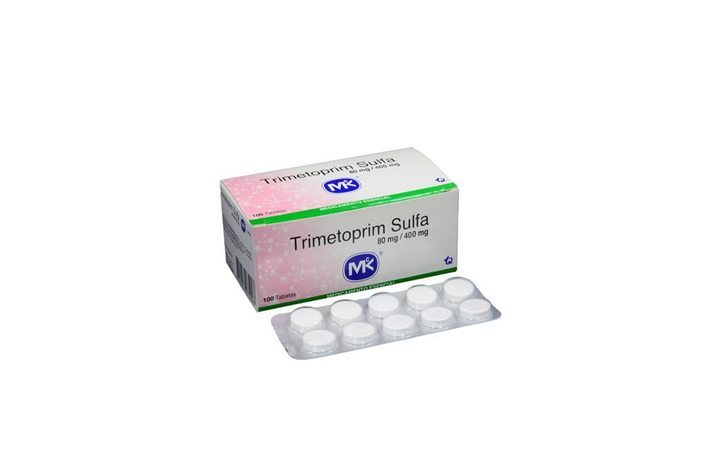 Trimetoprim Sulfa 80/400 Mg Caja Con 100 Tabletas