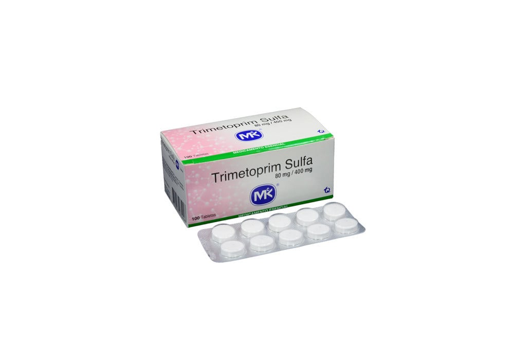 Trimetoprim Sulfa 80/400 mg Caja Con 100 Tabletas