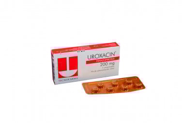 Uroxacin 200 mg Caja Con 7 Comprimidos