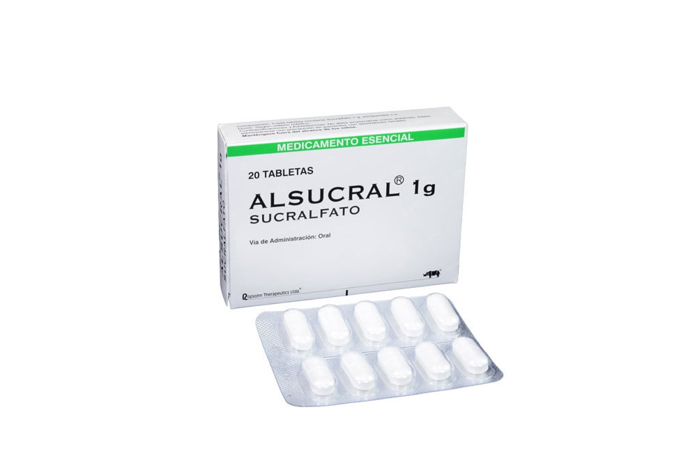 Alsucral 1 g Caja Con 20 Tabletas
