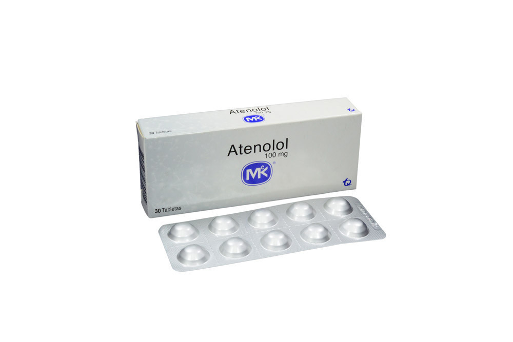 Atenolol 100 mg Caja Con 30 Tabletas