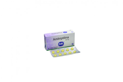 Amitriptilina 25 mg Caja x 30 Tabletas Recubiertas - Depresión
