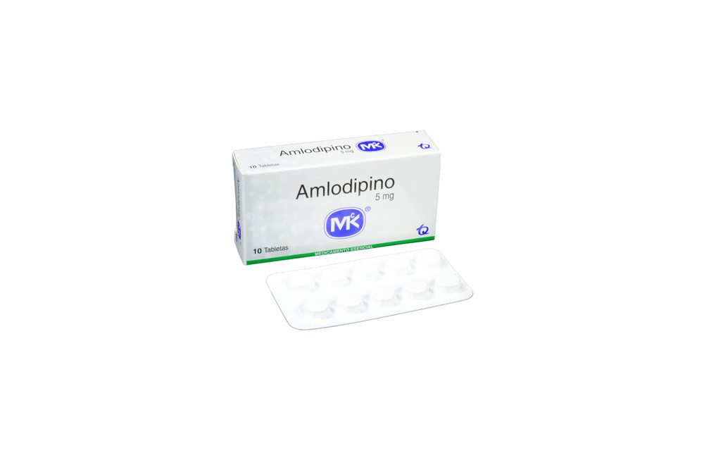 amlodipino 5 mg caja con 10 tabletas