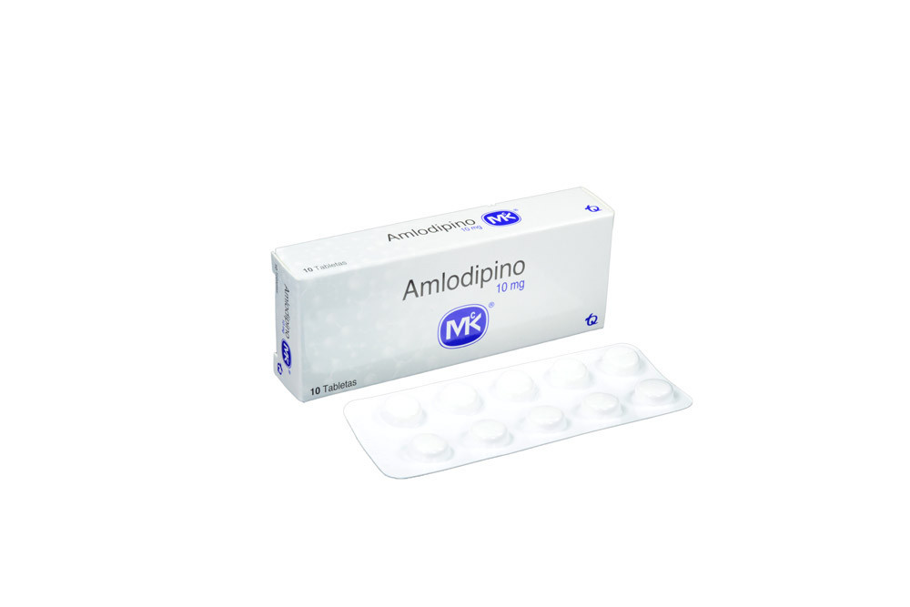 amlodipino 10 mg caja 10 tabletas