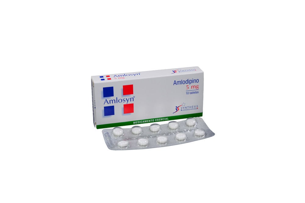 Amlosyn 5 mg Caja Con 10 Tabletas 