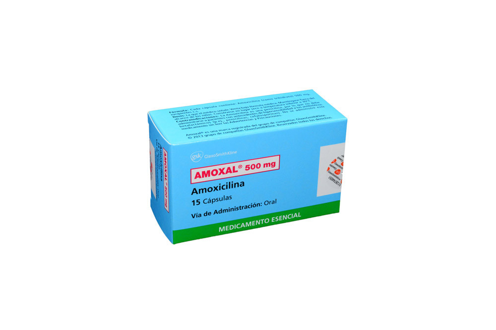 Amoxal 500 mg Caja Con 15 Cápsulas