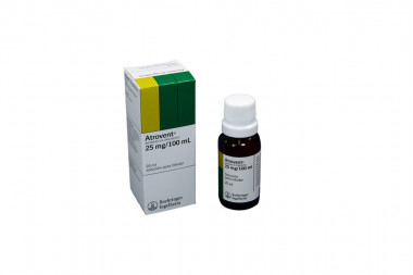 Atrovent Solución Para Inhalar 25 mg / 100 mL Caja Con Frasco Con 20 mL