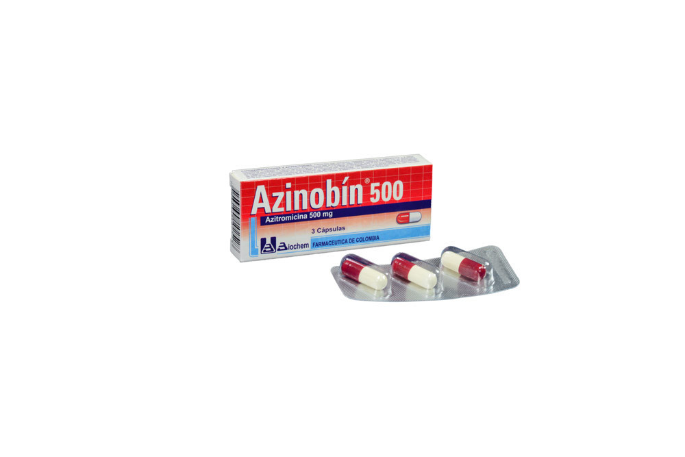 Azinobín 500 mg Caja Con 3 Cápsulas 