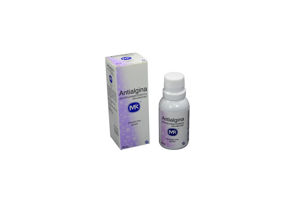 Antialgina 300 / 50 / 30 mg Solución Oral Caja Con Frasco Con 30 mL