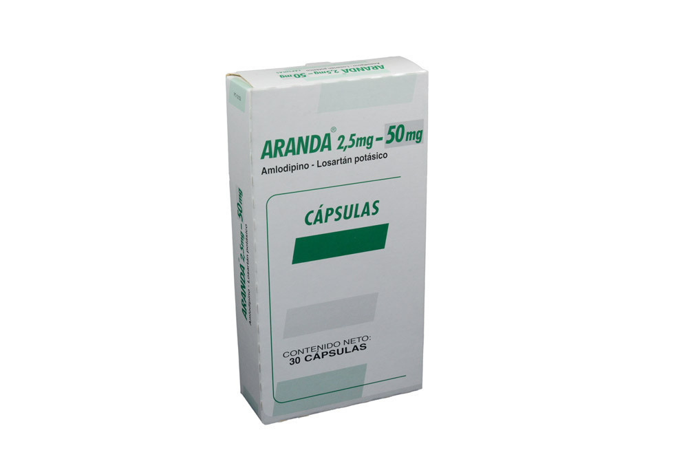 Aranda 2,5 mg / 50 mg Caja Con 30 cápsulas