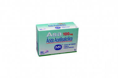 Asa 100 mg Caja Con 100 Tabletas 