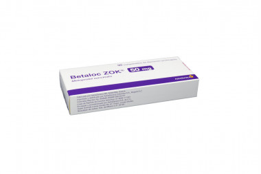 Betaloc ZOK 50 mg Caja Con 30 Comprimidos De Liberación Prolongada