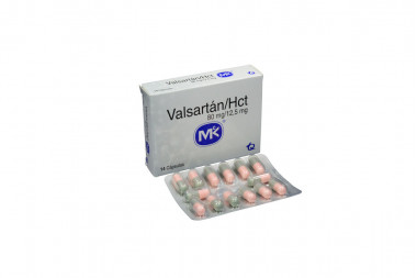 Valsartán / HCT 80 / 12.5 mg Caja Con 14 Cápsulas