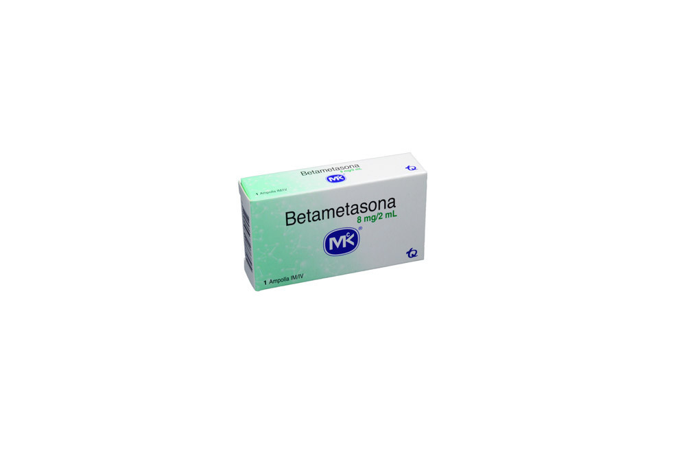 Betametasona Solución 8 mg Caja Con 1 Ampolla
