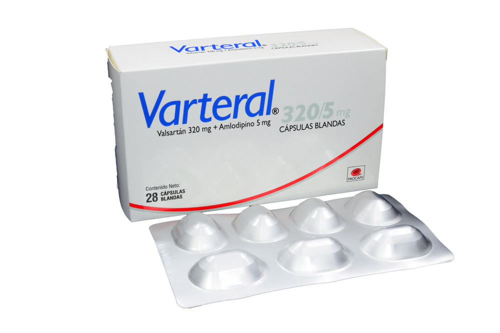 Varteral 320 / 5 mg Caja Con 28 Cápsulas Blandas 