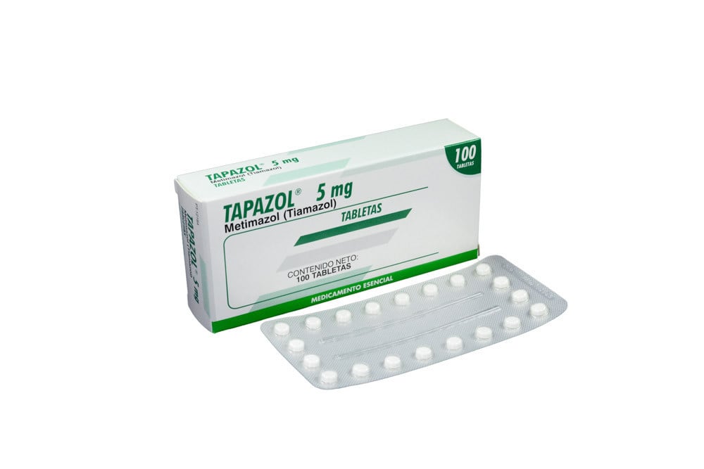 Tapazol 5 mg Caja Con 100 Tabletas 
