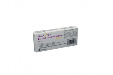 Bilaxten 20 mg Caja Con 10 Comprimidos 
