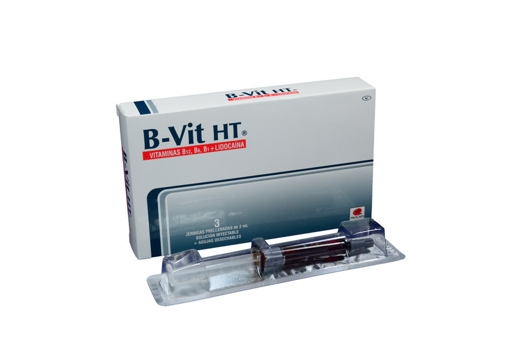 B-Vit HT Solución Inyectable Caja Con 3 Jeringas Prellenadas De 2 mL