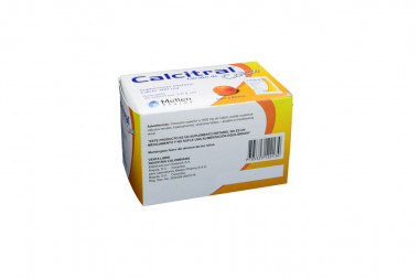 Calcitral Granulado 400 mg  Caja Con 15 Sobres De 5.0 g - Sabor A Naranja