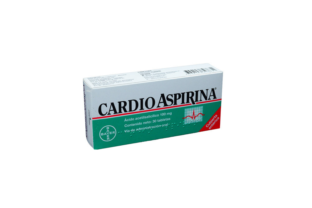 CardioAspirina 100 mg Caja Con 30 Tabletas 
