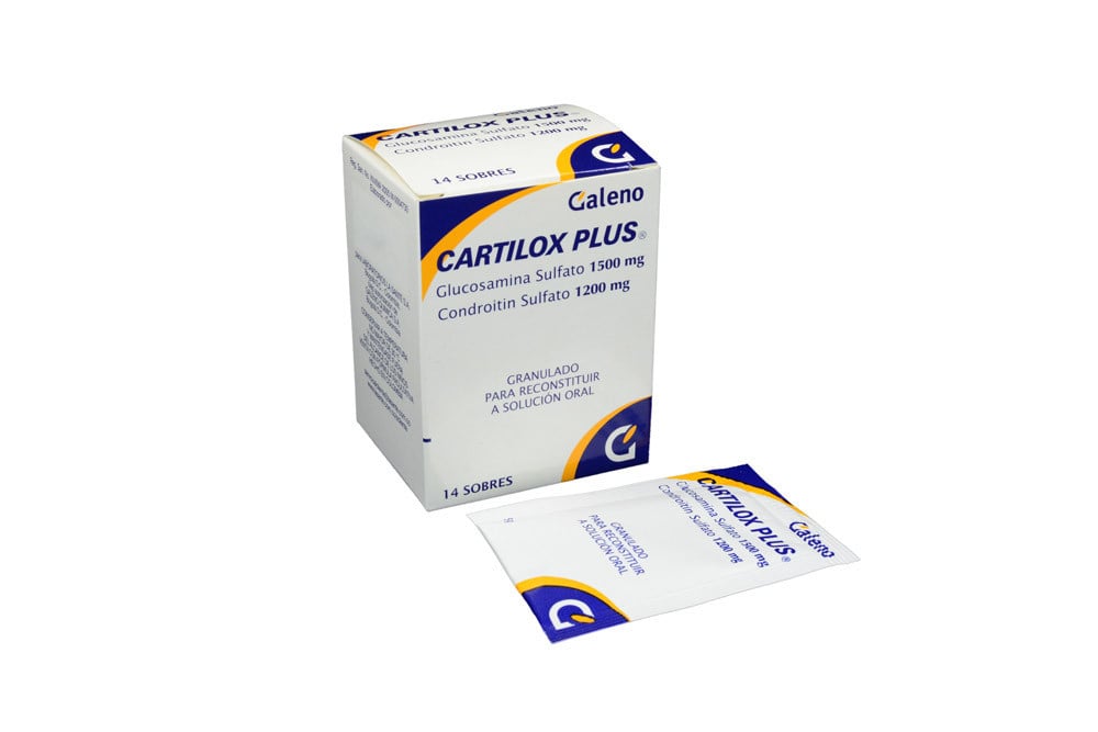 Cartiloz Plus 1500 / 1200 Mg Caja Con 14 Sobres Con Granulado