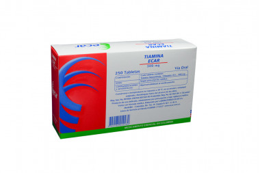 Tiamina Ecar 300 mg Caja Con 250 Tabletas