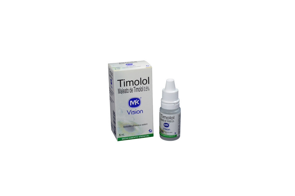Timolol 0.5 % Solución Oftálmica Caja Con Frasco Con 5 mL