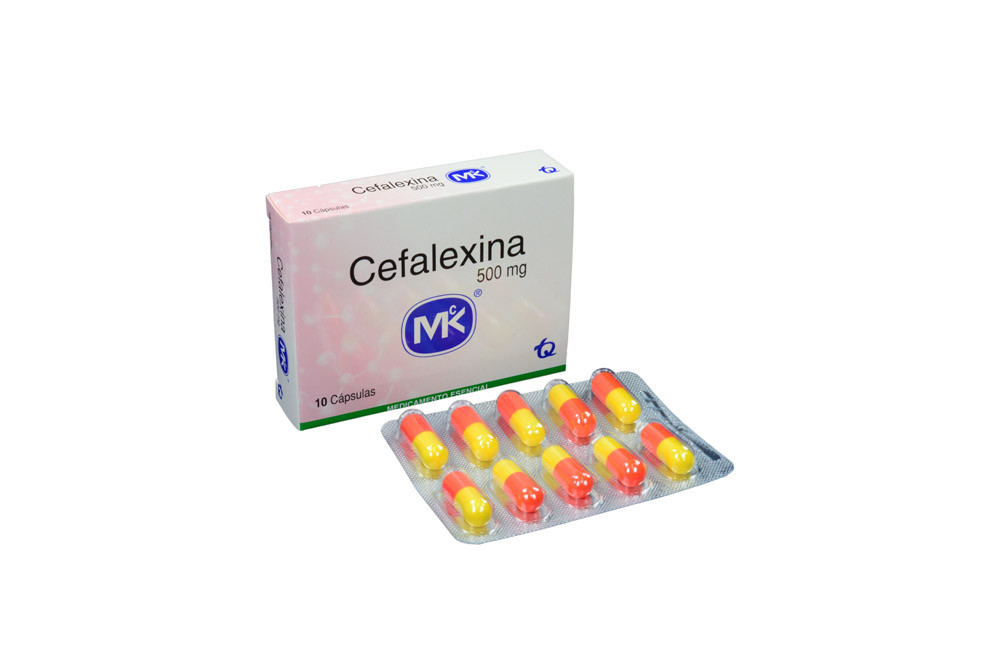 cefalexina 500 mg caja 10 cápsulas