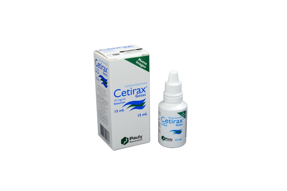 Cetirax Gotas Solución 10 mg / mL Caja Con Frasco Con 15 mL Cetirax Gotas Solución 10 mg / mL Caja Con Frasco Con 15 mL