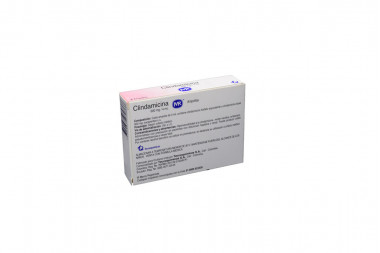 Clindamicina 600 mg / 4 mL Caja Con 2 Ampollas