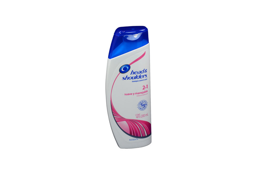 Shampoo Head & Shoulders Suave Y Manejable Frasco Con 200 Ml 