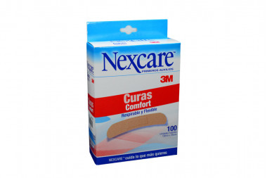 Curas Comfort Nexcare Caja Con 100 Unidades