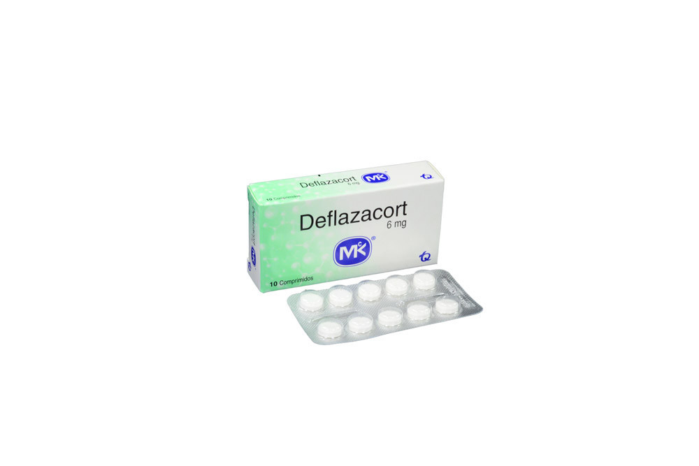 Deflazacort 6 mg Caja Con 10 Comprimidos