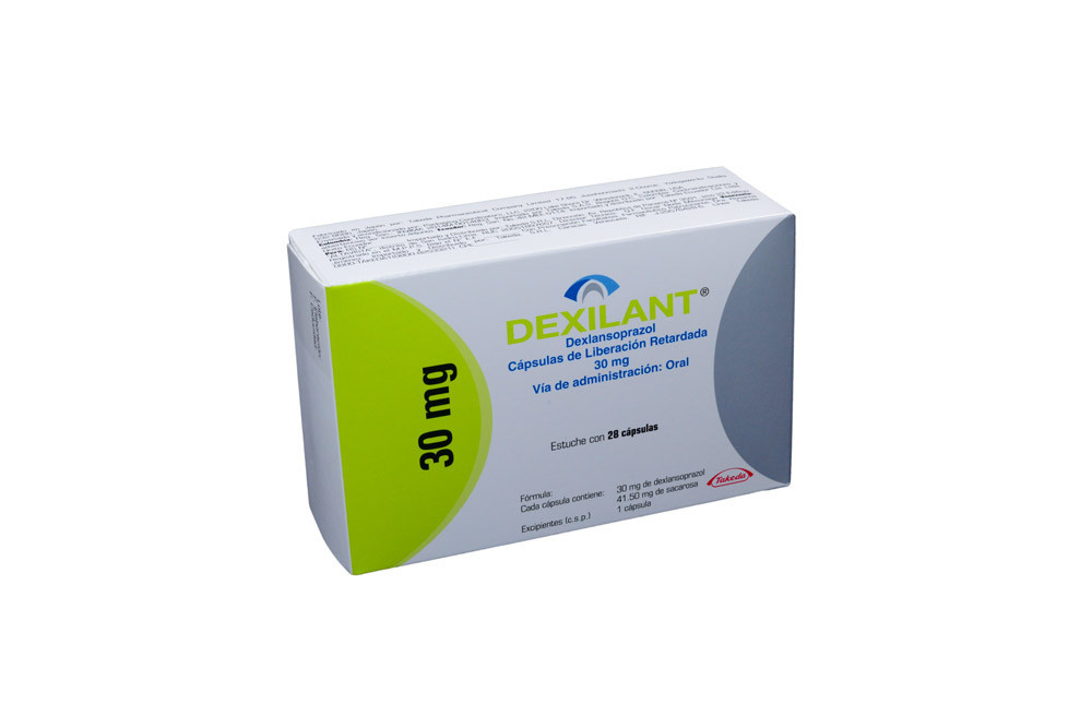 Dexilant 30 mg Caja Con 28 Cápsulas De Liberación Prolongada