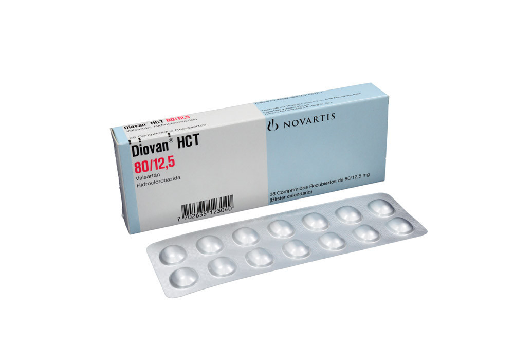 Diovan HCT 80 / 12,5 mg Caja Con 28 Comprimidos Recubiertos