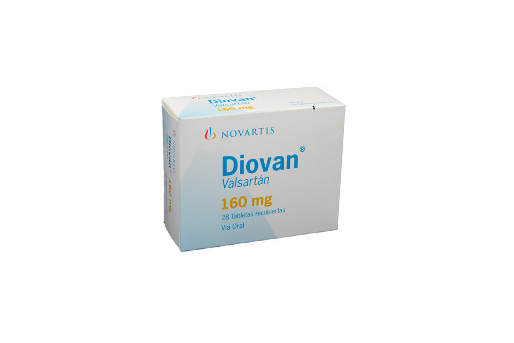 Diovan 160 mg Caja Con 28 Tabletas Recubiertas