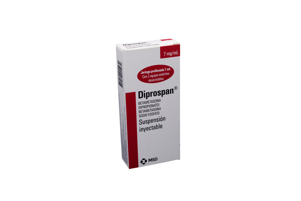Diprospan Suspensión Inyectable 7 mg / mL Caja Con 1 Jeringa Prellenada De 1 mL