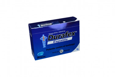 Durafex Espalda 250 / 65 mg Caja Con 36 Cápsulas Liquidas 
