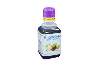 Enterolyte 75 Suero Oral Frasco Con 400 mL - Sabor A Uva